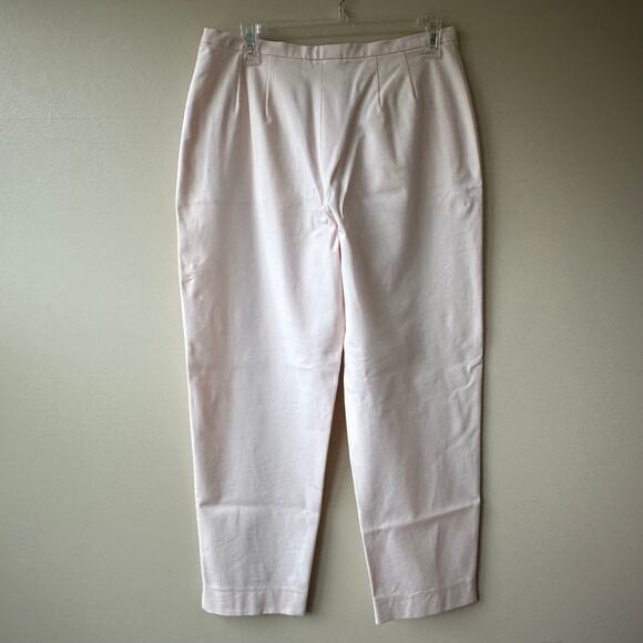 NEW Weekend Max Mara Ankle Trouser Pants Pale Pink 12 Career Quiet Luxury Preppy - Picture 4 of 13
